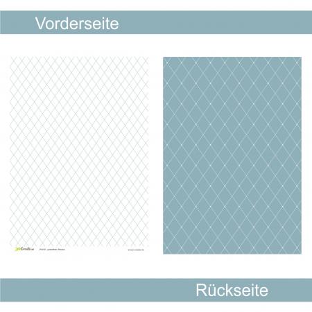 Pastellblau Rauten - Designpapier